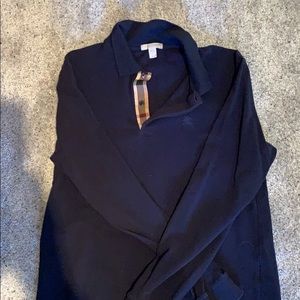 Men’s long sleeve Burberry polo